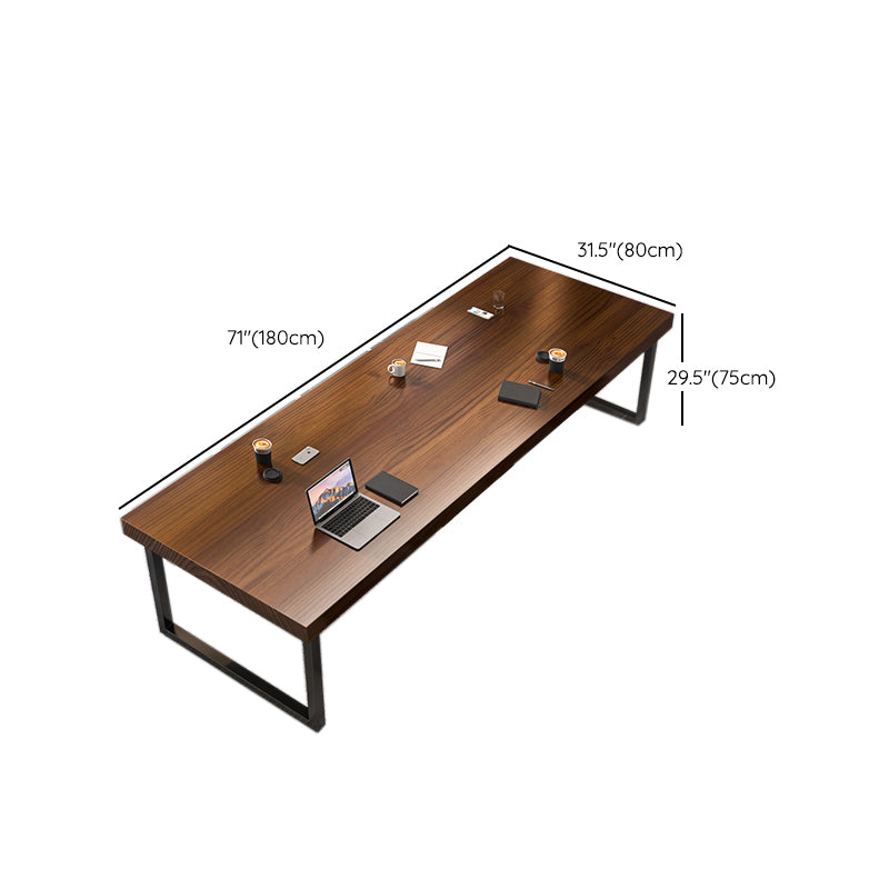 29.25-inch Height Modern Writing Desk Rectangle Solid Wood Office Desk