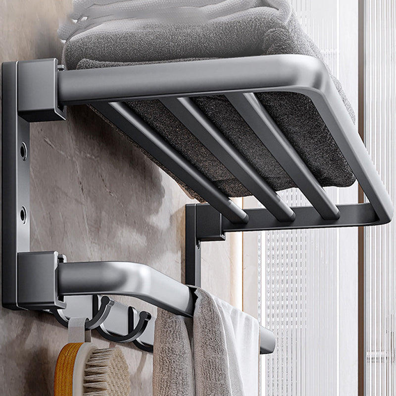 Modern Bathroom Accessories Hardware Set Grey Towel Bar Bath Shelf Bath Hardware Set