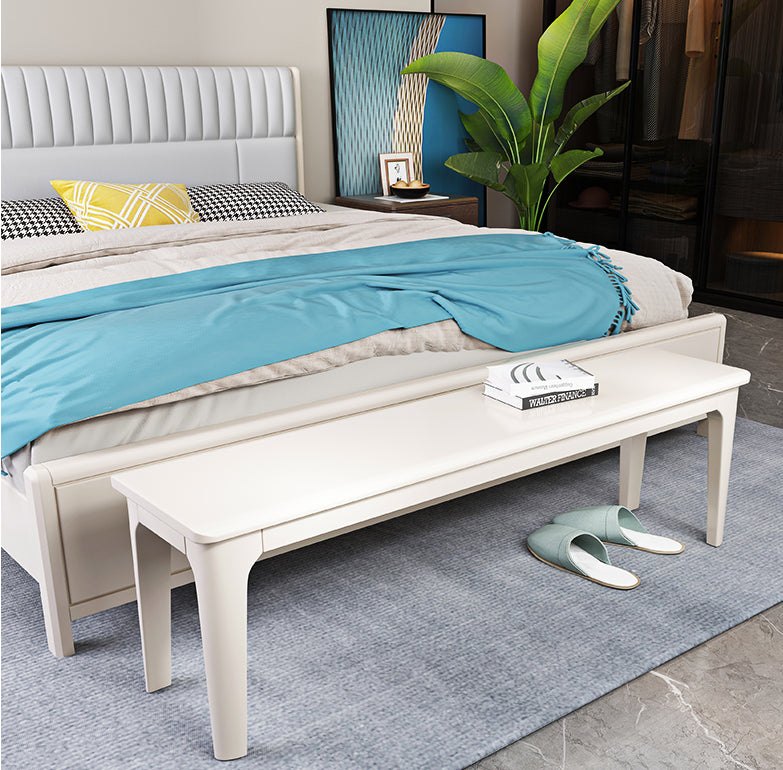 14-Inch Width Bedroom Bench Modern Style Solid Wood Seating Bench