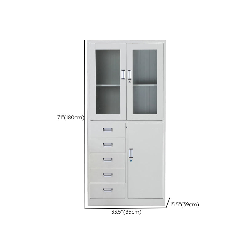 Modern File Cabinet Solid Color Metal Filing Cabinet for Home Office