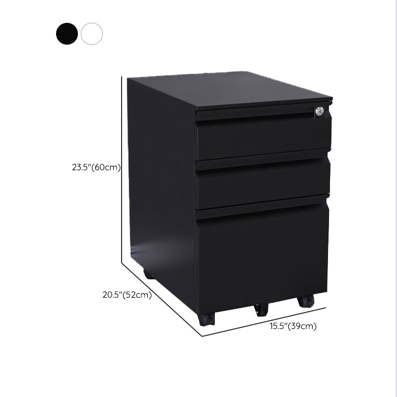 Industrial Metal Cabinet Locking Drawers Filing Cabinet with Wheels