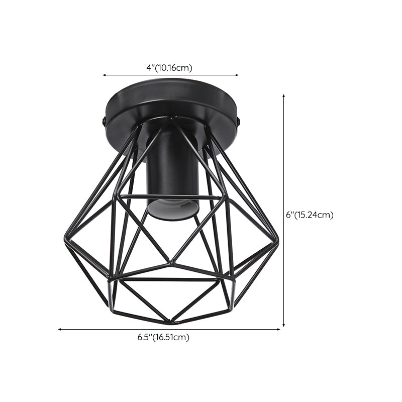 Modern Flush Ceiling Lights Metal 1-Light Ceiling Mount Light Fixture