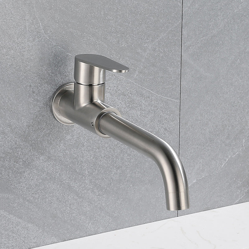 Modern Style Faucet Wall Mounted Single Lever Handle Faucet for Bathroom