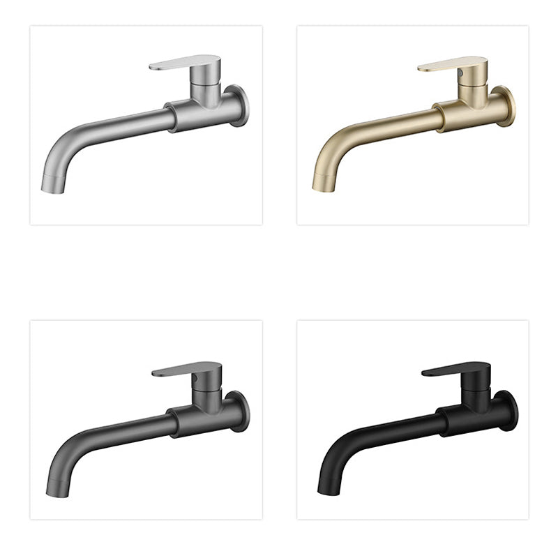 Modern Style Faucet Wall Mounted Single Lever Handle Faucet for Bathroom