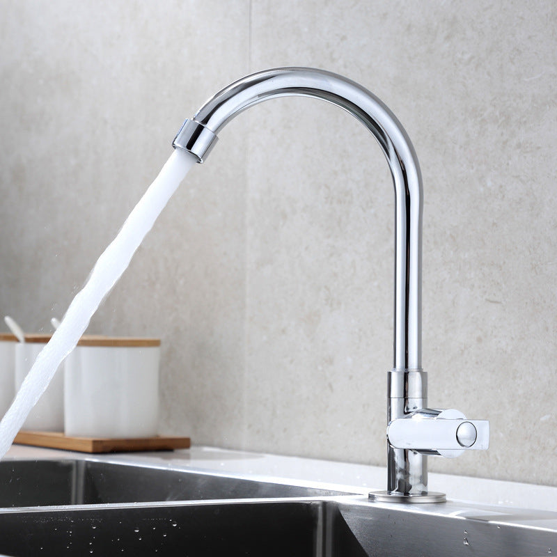 Contemporary Single Handle Kitchen Faucet Pull down 1-Hold  Bar Faucet