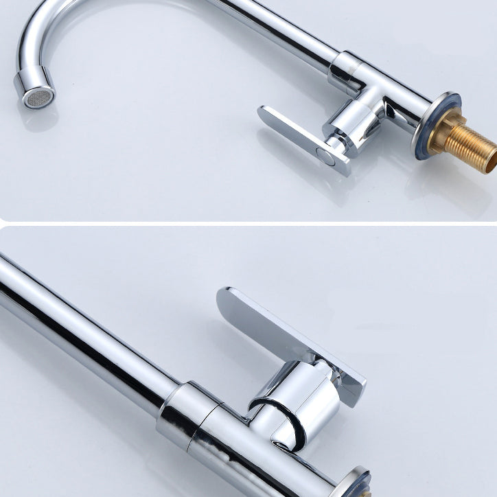 Contemporary Single Handle Kitchen Faucet Pull down 1-Hold  Bar Faucet