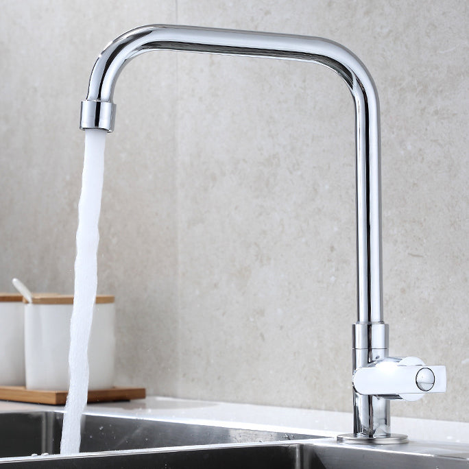 Contemporary Single Handle Kitchen Faucet Pull down 1-Hold  Bar Faucet