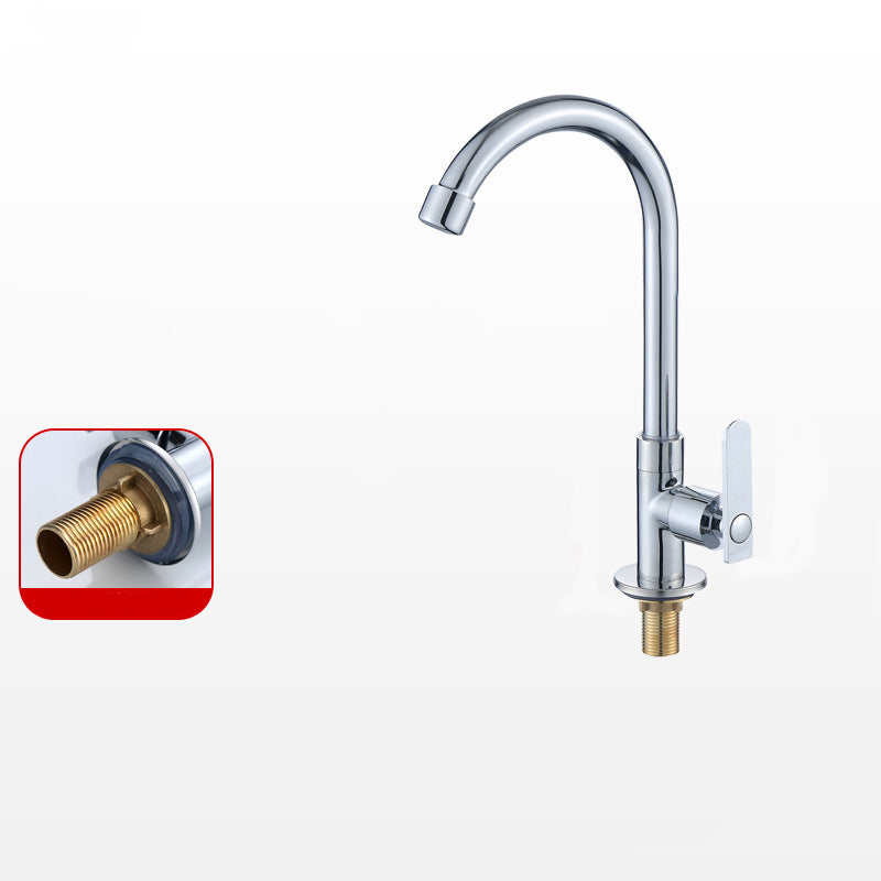 Contemporary Single Handle Kitchen Faucet Pull down 1-Hold  Bar Faucet