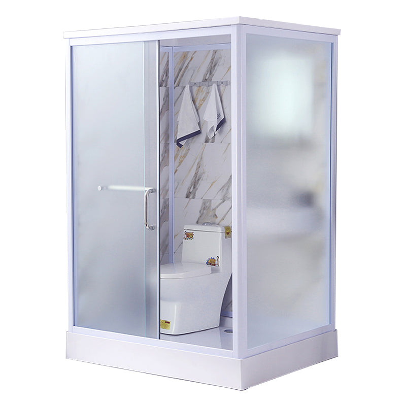 Modern Frosted Shower Stall Rectangle Tempered Shower Stall for Bathroom