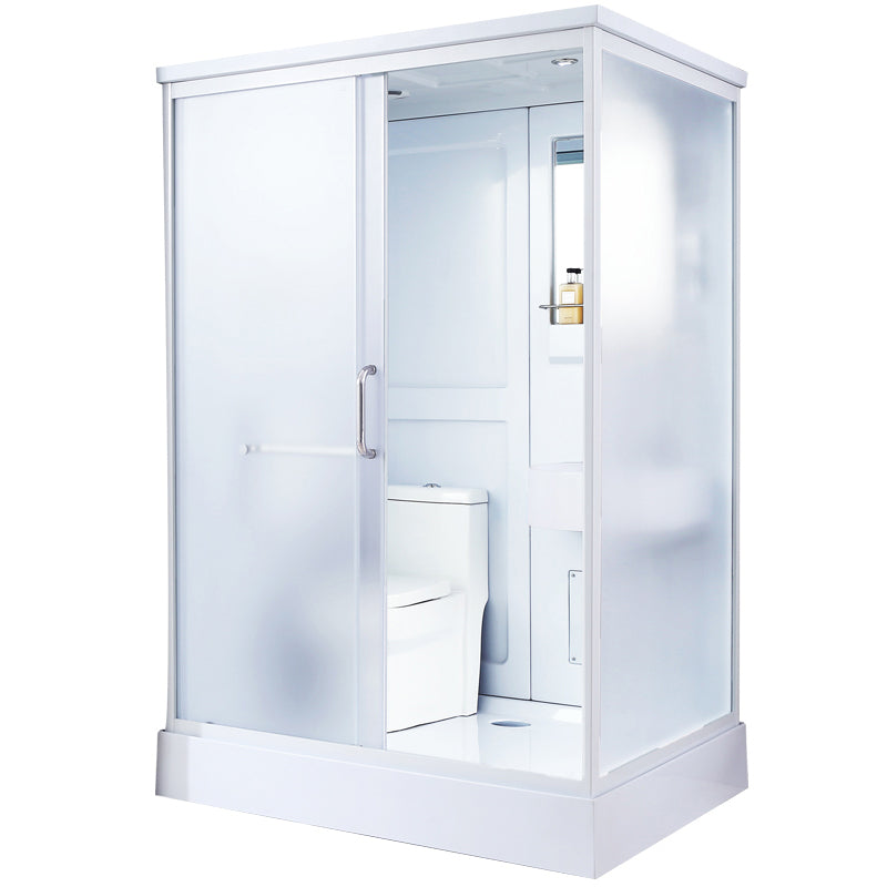 Modern Frosted Shower Stall Rectangle Tempered Shower Stall for Bathroom