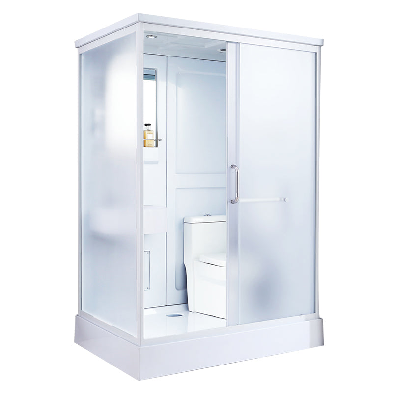 Modern Frosted Shower Stall Rectangle Tempered Shower Stall for Bathroom