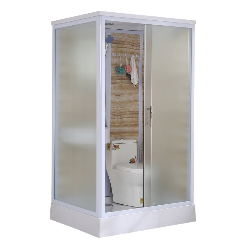 Modern Frosted Shower Stall Rectangle Tempered Shower Stall for Bathroom