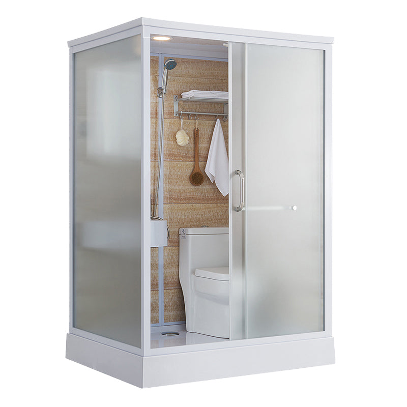 Modern Frosted Shower Stall Rectangle Tempered Shower Stall for Bathroom