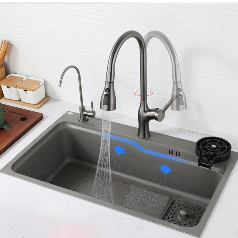 Stainless Steel Kitchen Sink Rectangle Shape Kitchen Sink with Single Bowl