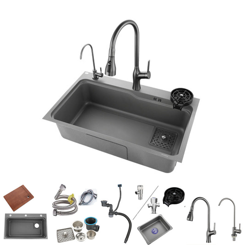 Stainless Steel Kitchen Sink Rectangle Shape Kitchen Sink with Single Bowl