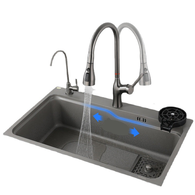 Stainless Steel Kitchen Sink Rectangle Shape Kitchen Sink with Single Bowl