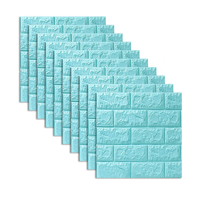 Modern Wall Tile PVC 3D Embossed Self-Adhesive Waterproof Indoor Wall Panel