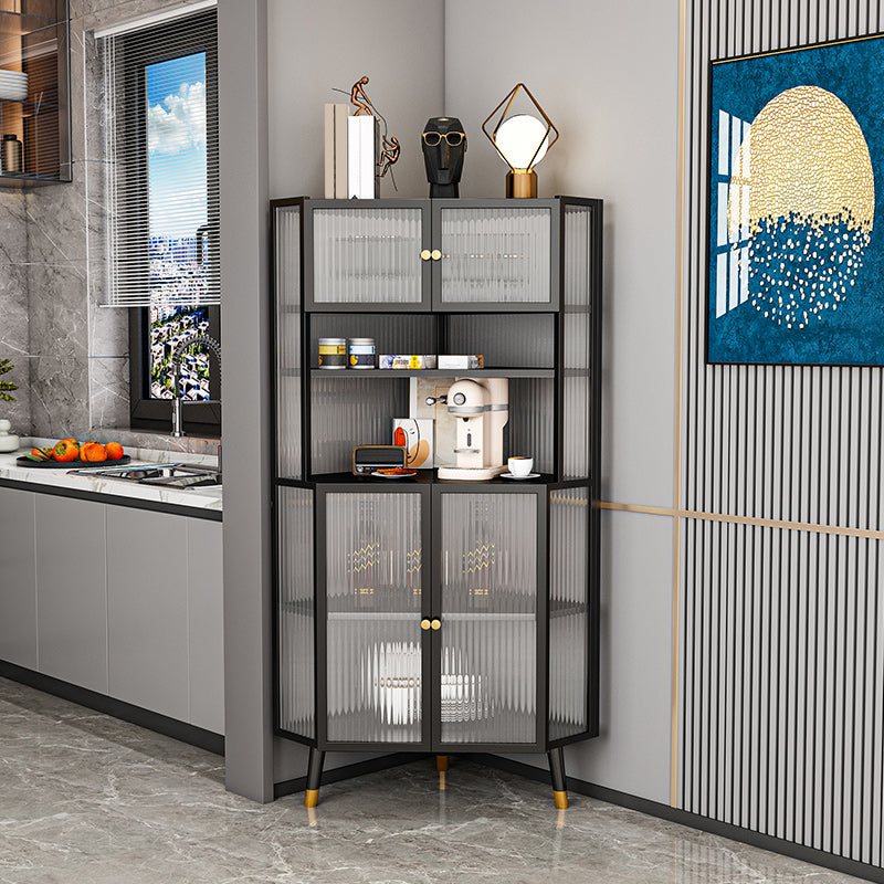 Contemporary China Cabinet Metal Display Cabinet for Dining Room