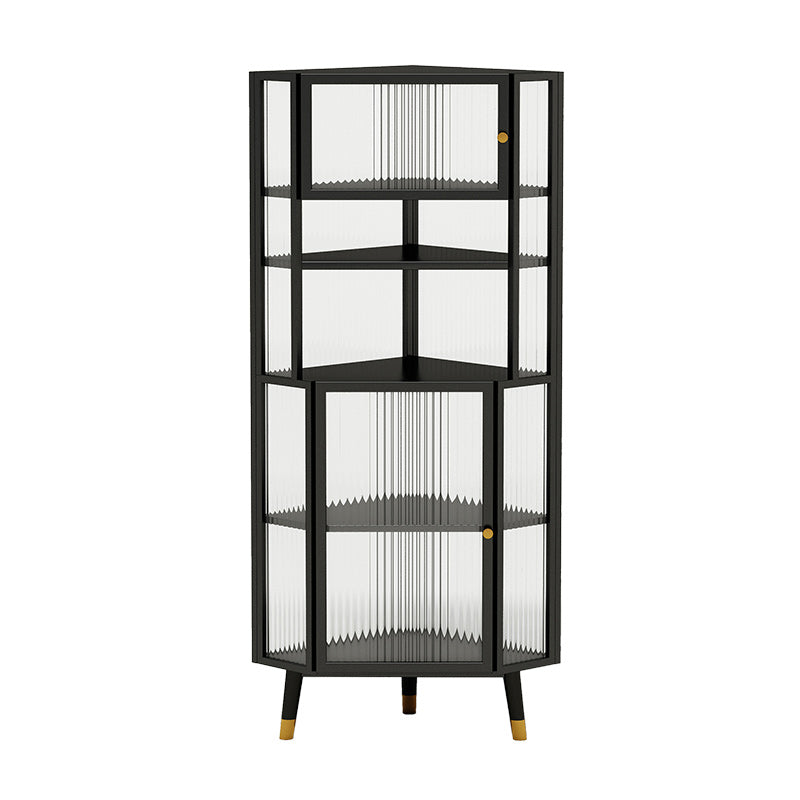 Contemporary China Cabinet Metal Display Cabinet for Dining Room