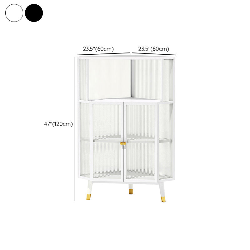 Contemporary China Cabinet Metal Display Cabinet for Dining Room