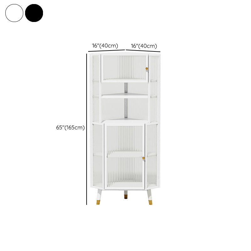 Contemporary China Cabinet Metal Display Cabinet for Dining Room