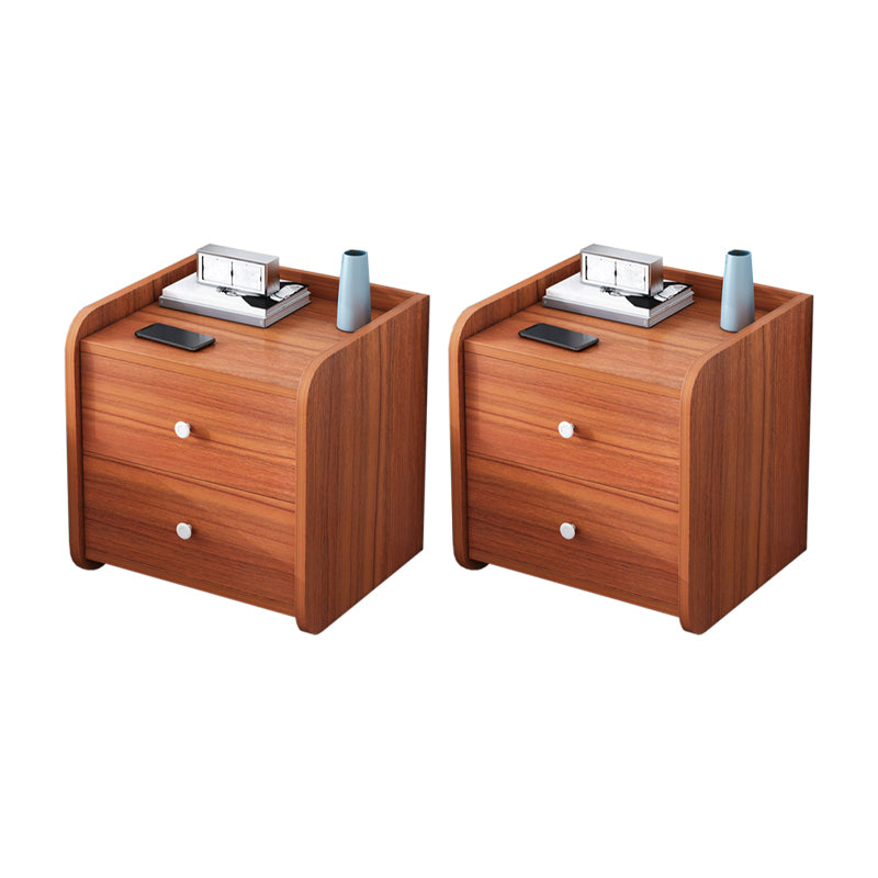 Engineered Wood Bed Nightstand Modern Night Table for Bedroom