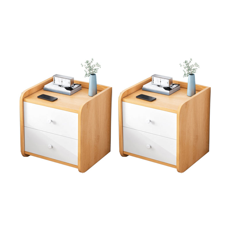 Engineered Wood Bed Nightstand Modern Night Table for Bedroom