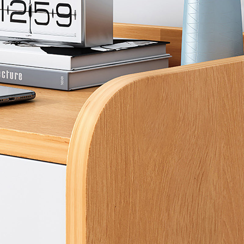 Engineered Wood Bed Nightstand Modern Night Table for Bedroom