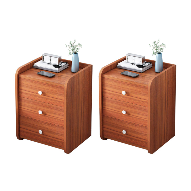 Engineered Wood Bed Nightstand Modern Night Table for Bedroom