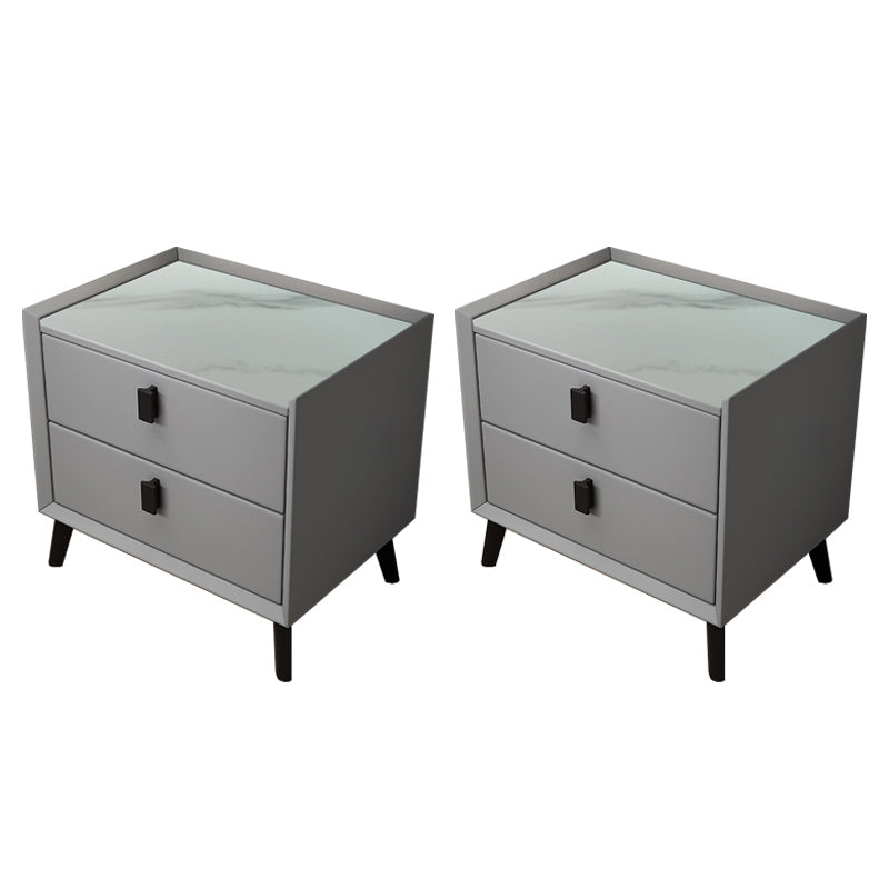 Drawer Storage Night Table Contemporary Bed Nightstand for Bedroom