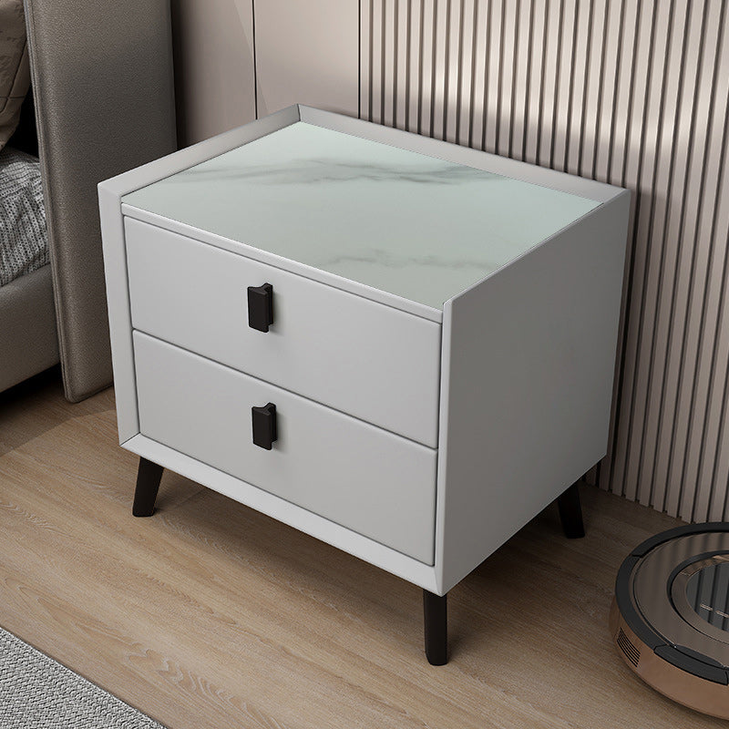 Drawer Storage Night Table Contemporary Bed Nightstand for Bedroom