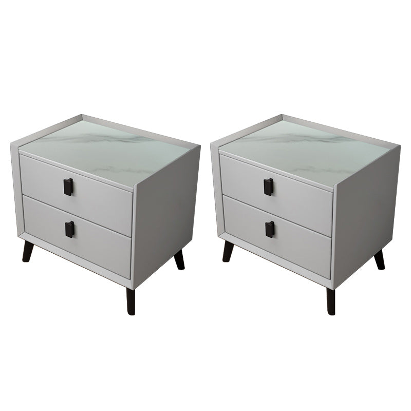 Drawer Storage Night Table Contemporary Bed Nightstand for Bedroom