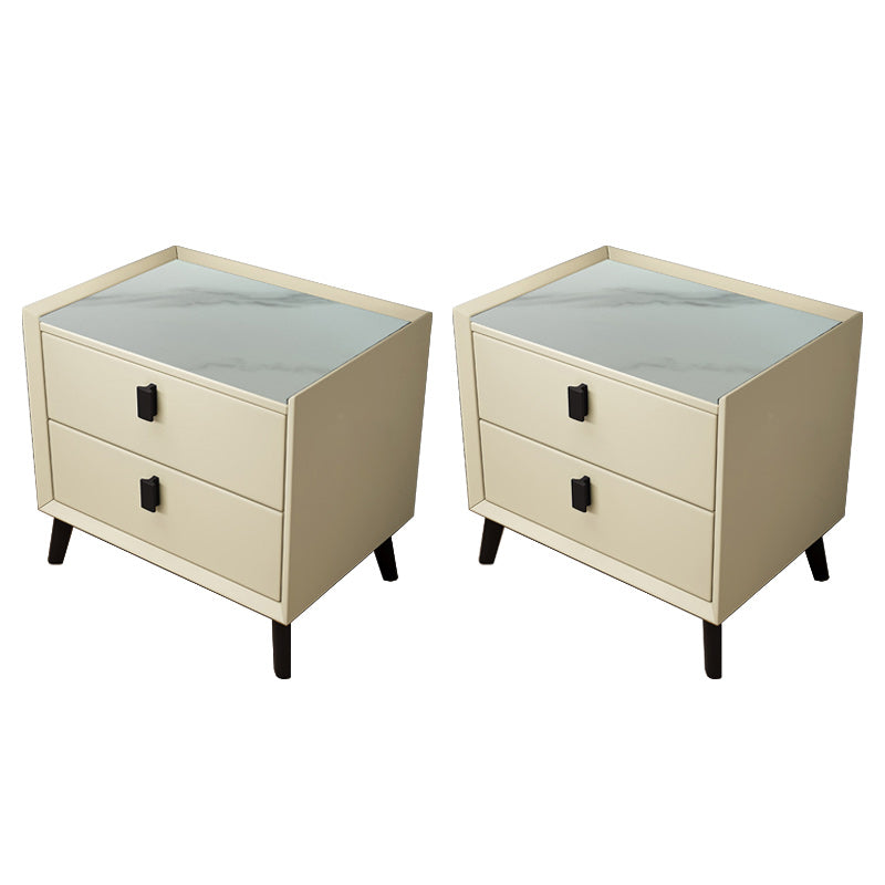 Drawer Storage Night Table Contemporary Bed Nightstand for Bedroom