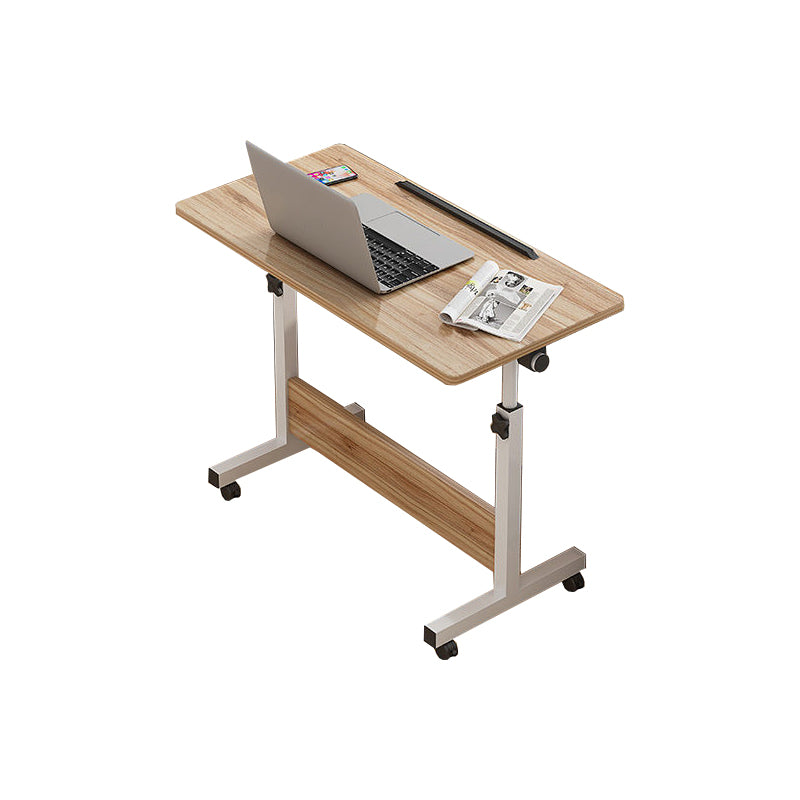 Wooden Writing Desk Folding T-Shape Office Desk for Home and Office