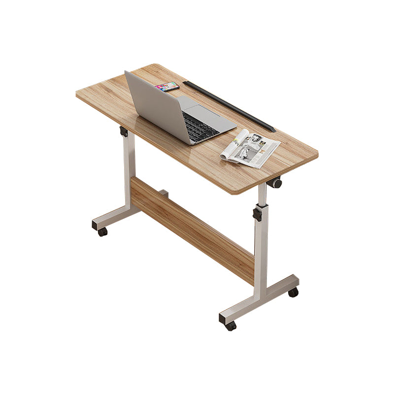 Wooden Writing Desk Folding T-Shape Office Desk for Home and Office