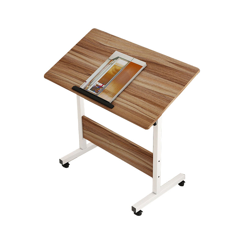 Wooden Writing Desk Folding T-Shape Office Desk for Home and Office