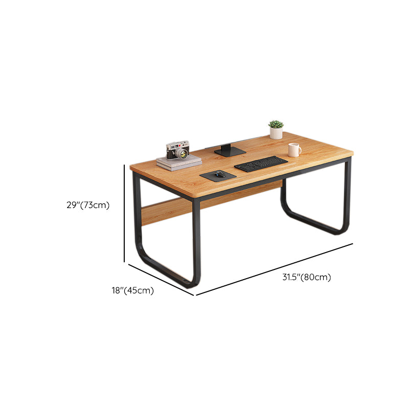 Contemporary Engineered Wood Writing Desk Bedroom Office Desk with Drawers