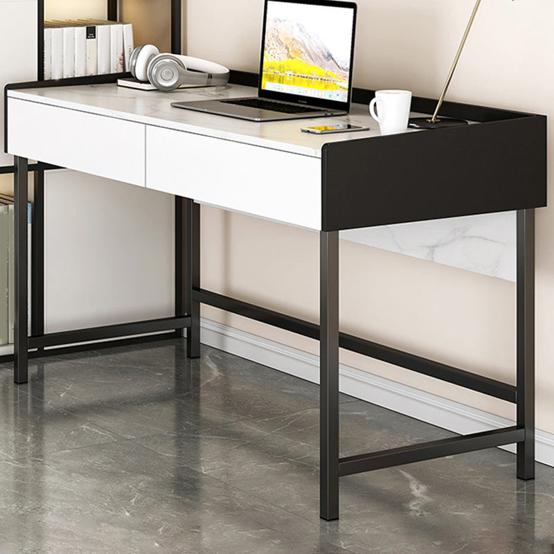 Contemporary Writing Desk Wooden Rectangular Office Desk with Legs