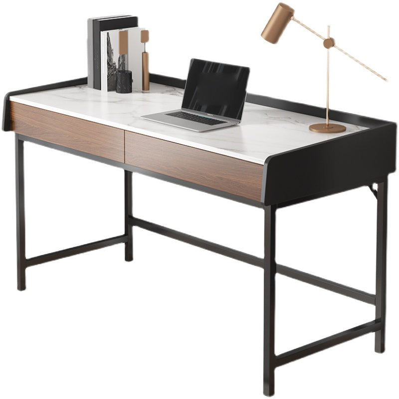 Contemporary Writing Desk Wooden Rectangular Office Desk with Legs