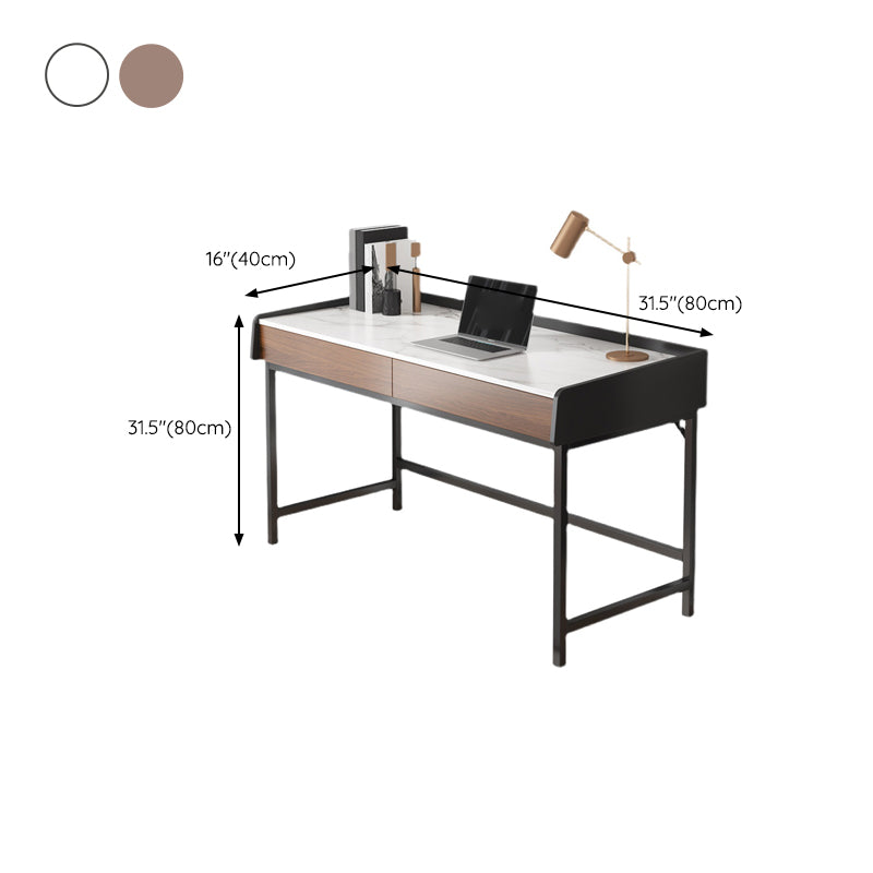 Contemporary Writing Desk Wooden Rectangular Office Desk with Legs