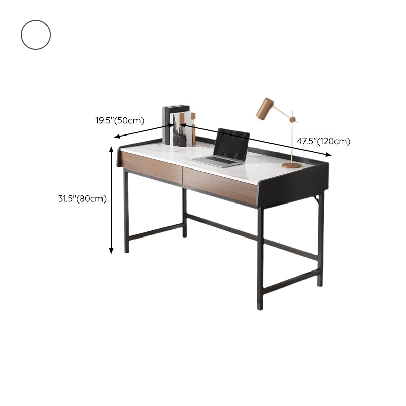 Contemporary Writing Desk Wooden Rectangular Office Desk with Legs