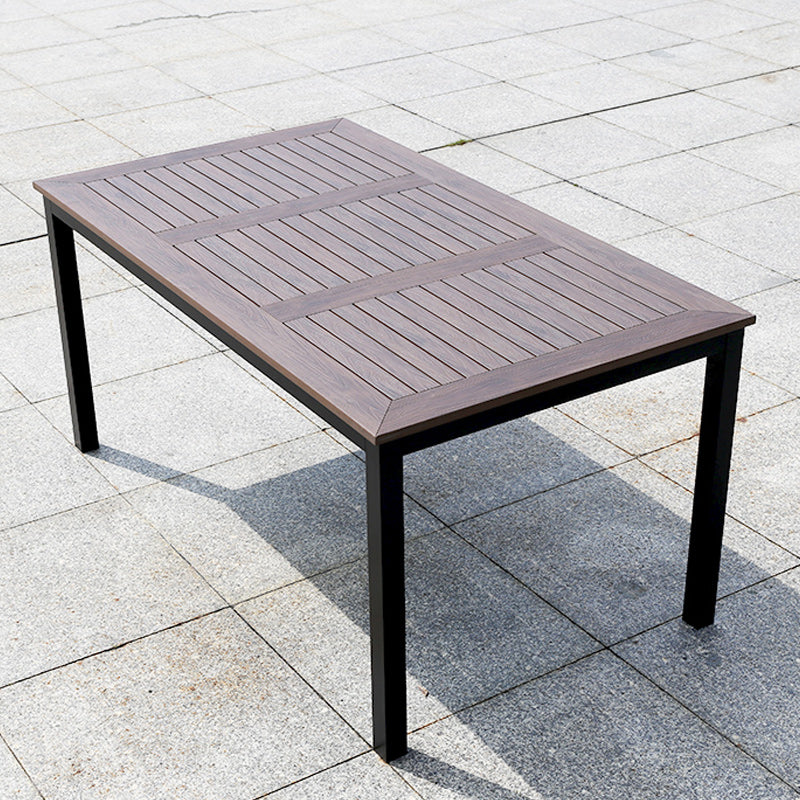 Industrial Dining Table Wood Rust Resistant Table, Water Resistant