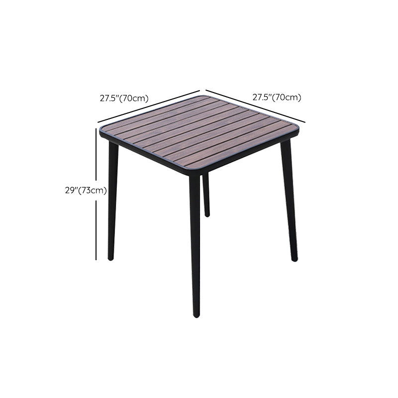 Industrial Dining Table Wood Rust Resistant Table, Water Resistant