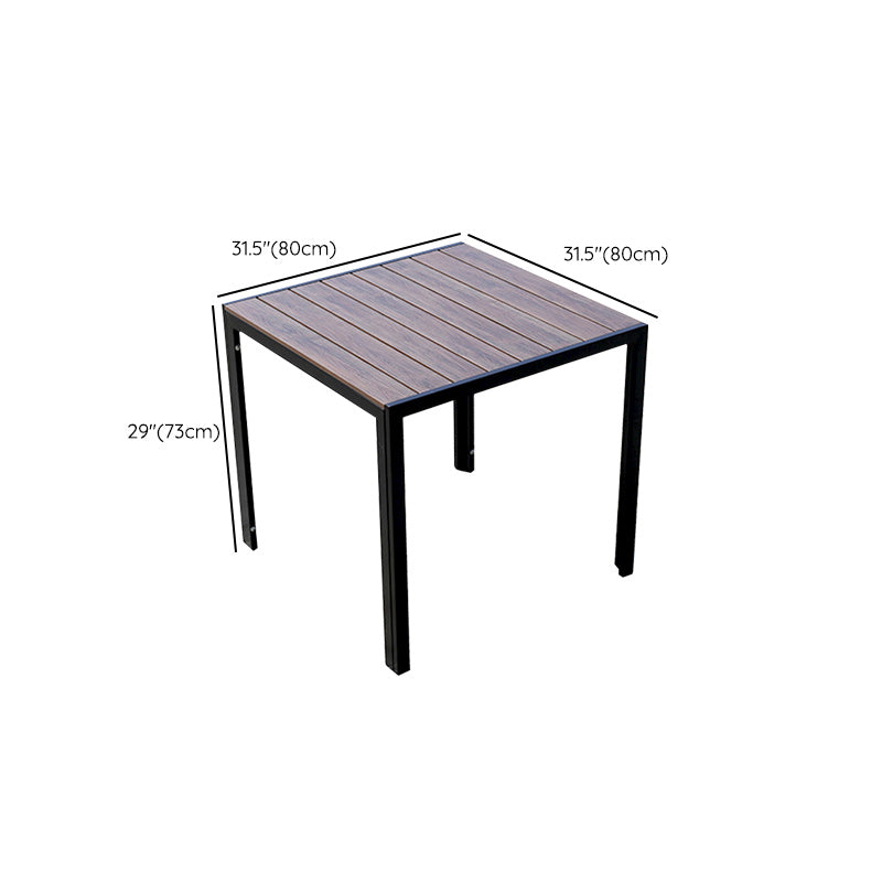 Industrial Dining Table Wood Rust Resistant Table, Water Resistant