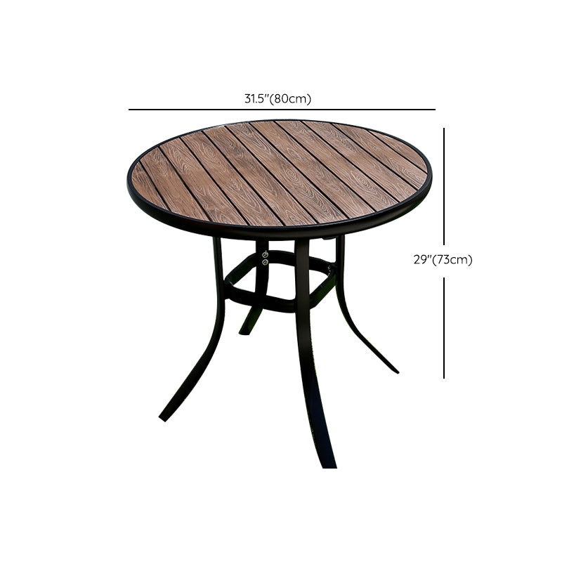 Industrial Dining Table Wood Rust Resistant Table, Water Resistant