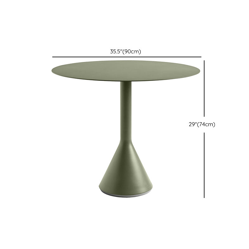 Steel Dining Table Industrial Green Round/Square Wood Coffee Table