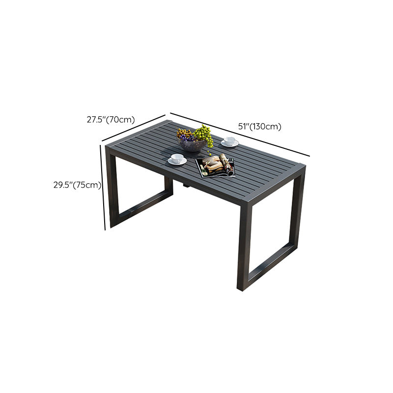 Rectangle Dining Table Industrial 29.52" High Brown Wood Table