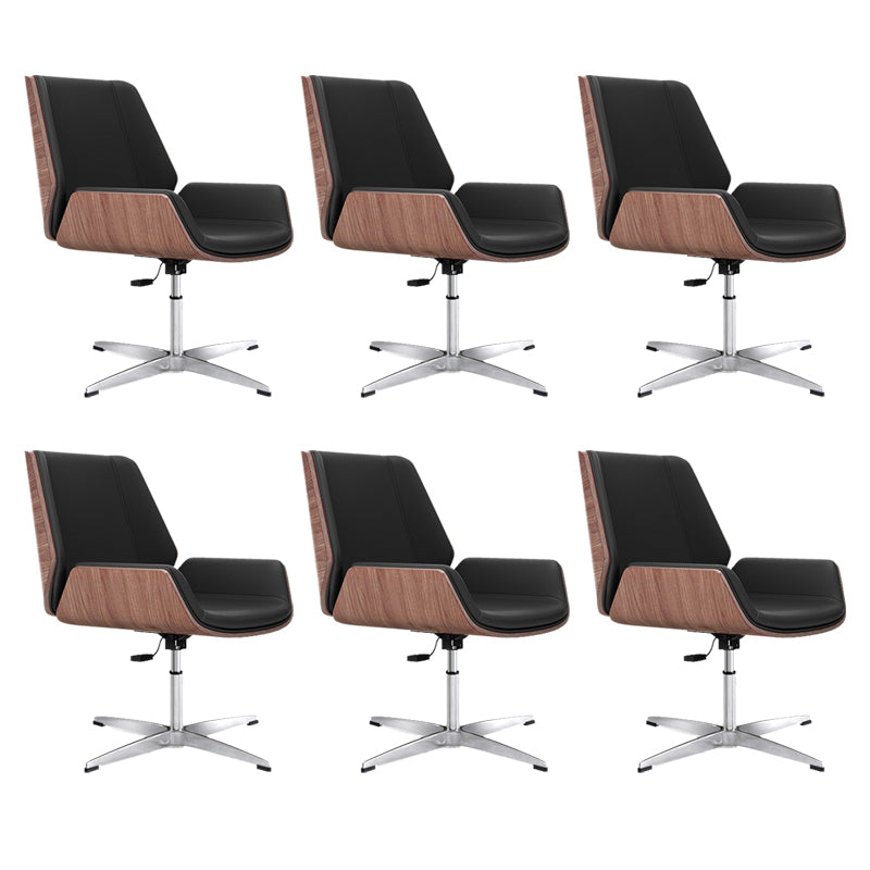 Contemporary Managers Chair Faux Leather and Chrome Frame Desk Chair