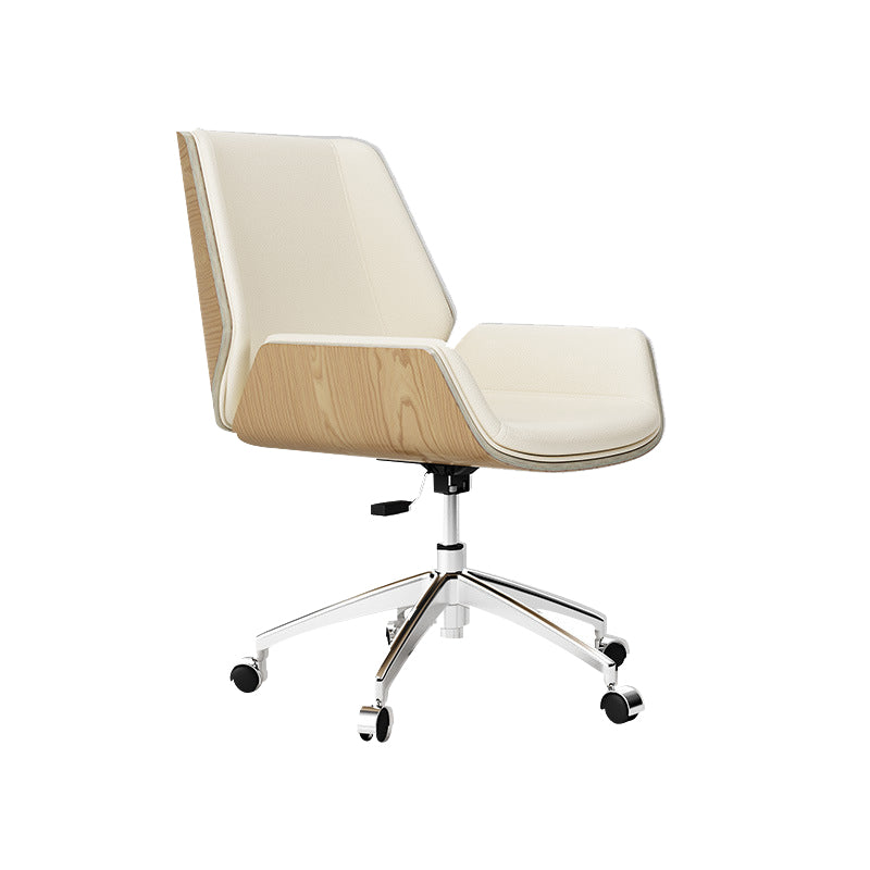 Contemporary Managers Chair Faux Leather and Chrome Frame Desk Chair