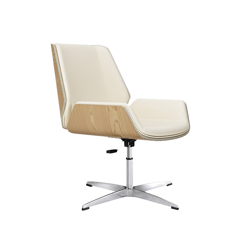 Contemporary Managers Chair Faux Leather and Chrome Frame Desk Chair